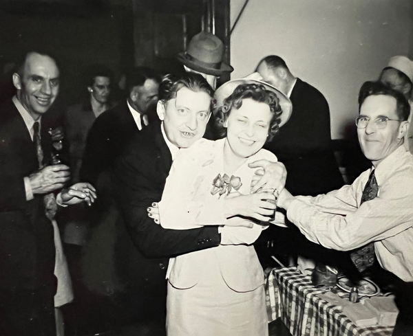 Bad Axe Theatre - Bad Axe Theatre Opening Party 1947 - Al Johnson